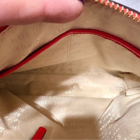 Kate Spade Red Crossbody Bag w/Storybook Lining. - Picture 11 of 11